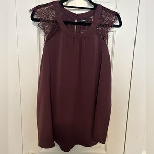 Torrid lace cap sleeve top